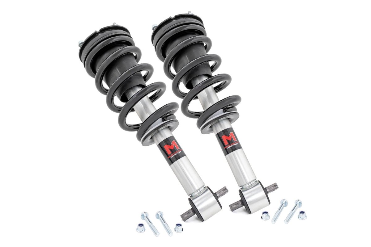 Chevrolet Silverado 1500 Coilover Suspension Kit - Rough Country - M1 Adjustable Leveling Struts | Monotube | 0-2